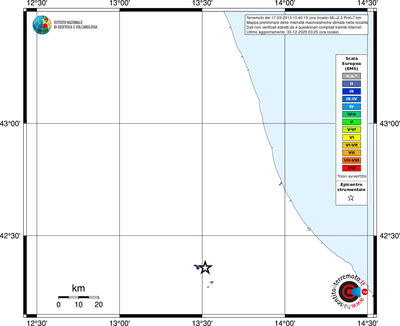Mappa EMS - territori località