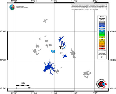 Mappa EMS - territori località