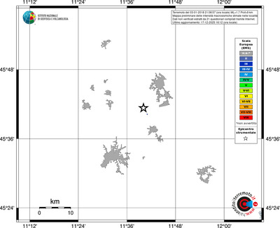 Mappa EMS - territori località