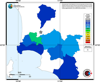 Mappa EMS - territori comuni