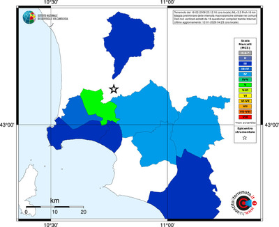 Mappa MCS - territori comuni
