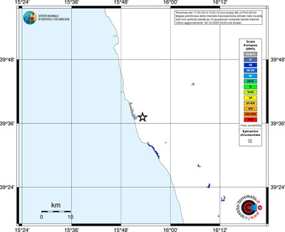 Mappa EMS - territori località