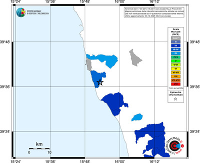 Mappa MCS - territori comuni
