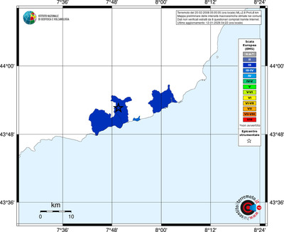 Mappa EMS - territori comuni