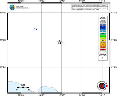 Mappa EMS - territori località