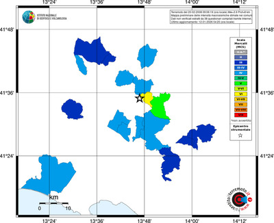 Mappa MCS - territori comuni