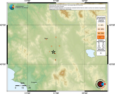 Mappa comuni con almeno 3 questionari