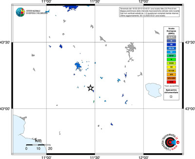 Mappa EMS - territori località