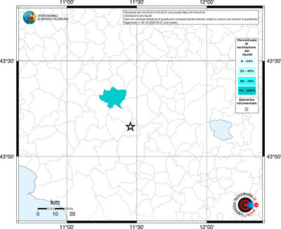 Mappa territorio comunale con almeno 3 questionari