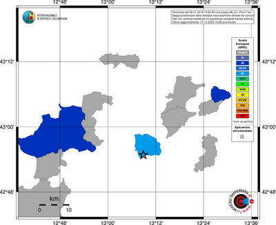 Mappa EMS - territori comuni