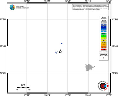 Mappa EMS - territori località