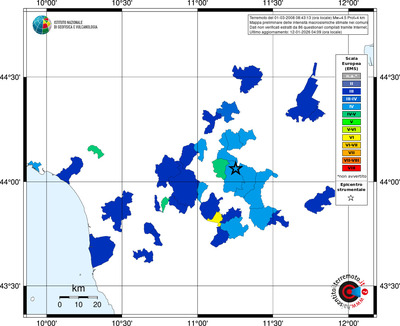 Mappa EMS - territori comuni