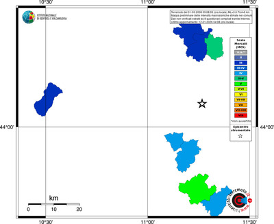 Mappa MCS - territori comuni