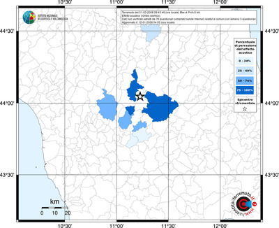 Mappa territorio comunale con almeno 3 questionari