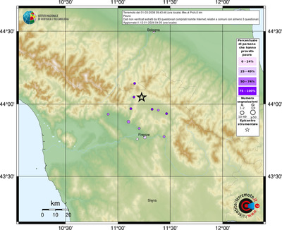 Mappa comuni con almeno 3 questionari
