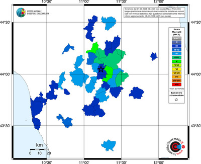 Mappa MCS - territori comuni