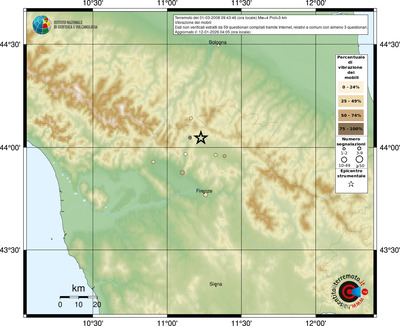 Mappa comuni con almeno 3 questionari