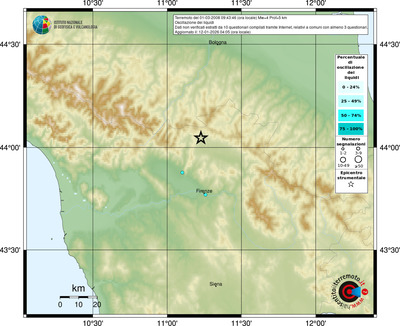 Mappa comuni con almeno 3 questionari