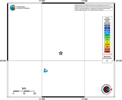 Mappa EMS - territori località