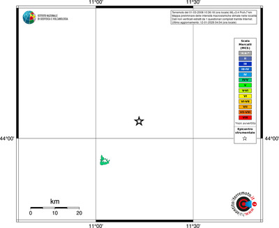 Mappa MCS - territori località