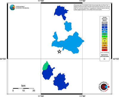 Mappa MCS - territori comuni