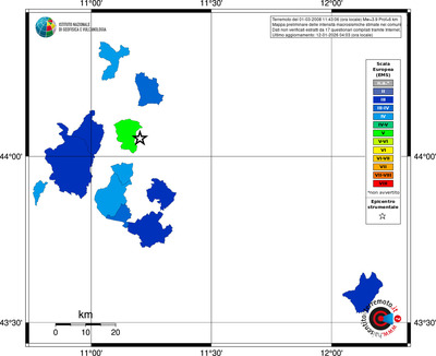 Mappa EMS - territori comuni
