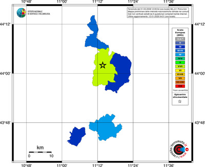 Mappa EMS - territori comuni