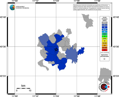 Mappa EMS - territori comuni