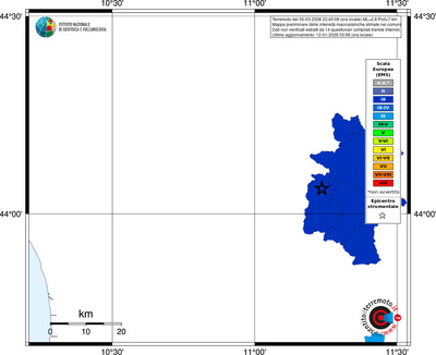 Mappa EMS - territori comuni