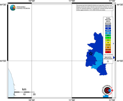 Mappa MCS - territori comuni