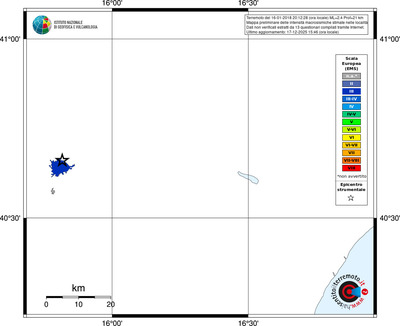 Mappa EMS - territori località