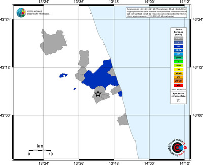 Mappa EMS - territori comuni