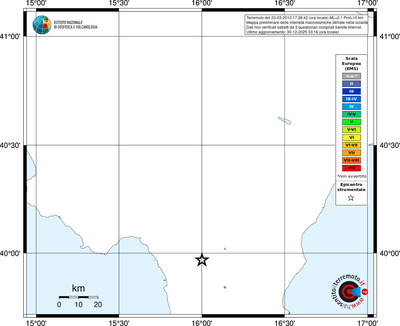 Mappa EMS - territori località