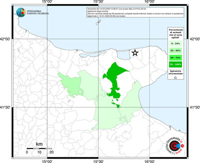 Mappa territorio comunale con almeno 3 questionari