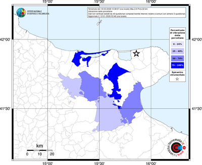 Mappa territorio comunale con almeno 3 questionari