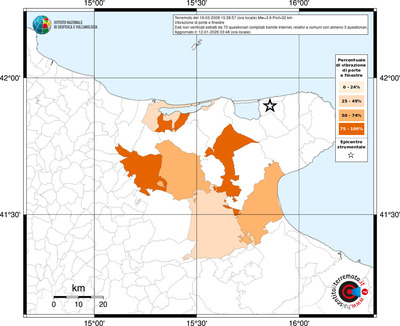 Mappa territorio comunale con almeno 3 questionari