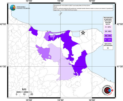Mappa territorio comunale con almeno 3 questionari