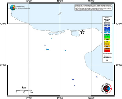 Mappa EMS - territori località