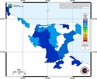Mappa EMS - territori comuni