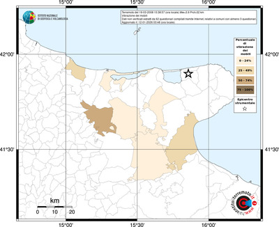 Mappa territorio comunale con almeno 3 questionari