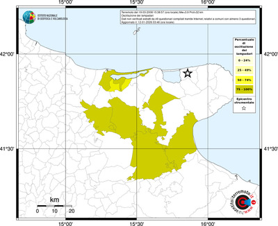 Mappa territorio comunale con almeno 3 questionari