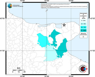 Mappa territorio comunale con almeno 3 questionari