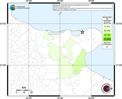 Mappa territorio comunale con almeno 3 questionari