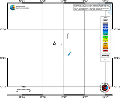 Mappa EMS - territori località