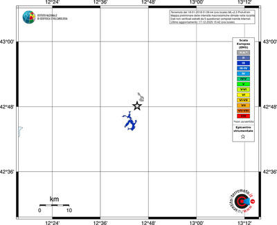 Mappa EMS - territori località