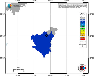 Mappa EMS - territori comuni