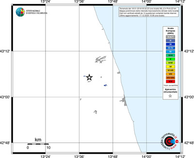Mappa EMS - territori località