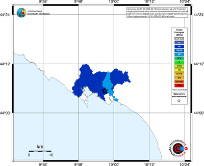 Mappa EMS - territori comuni
