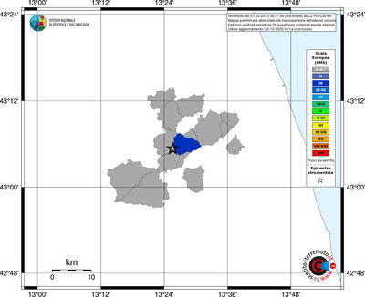 Mappa EMS - territori comuni
