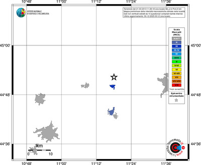 Mappa MCS - territori località